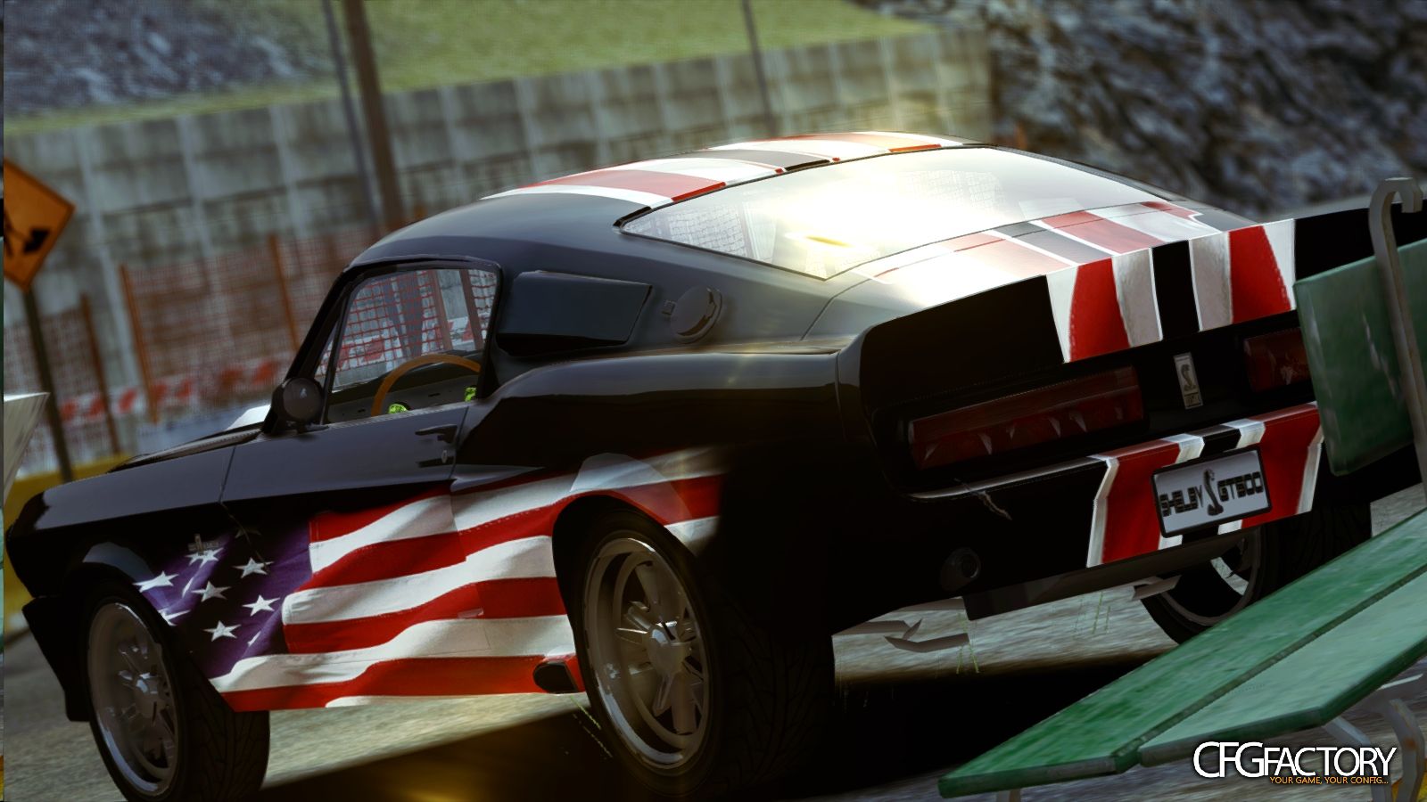 Mustang GT500 American Stripes Paint Job