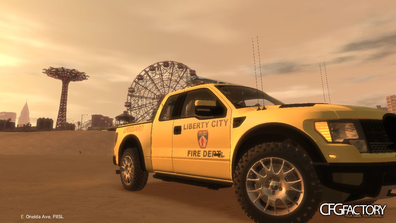 Liberty City Lifeguard skin for Ford Raptor SVT