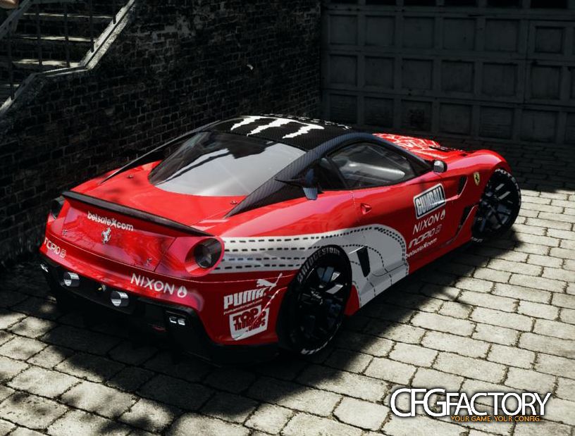 2010 Ferrari 599XX gumball 3000 paintjob