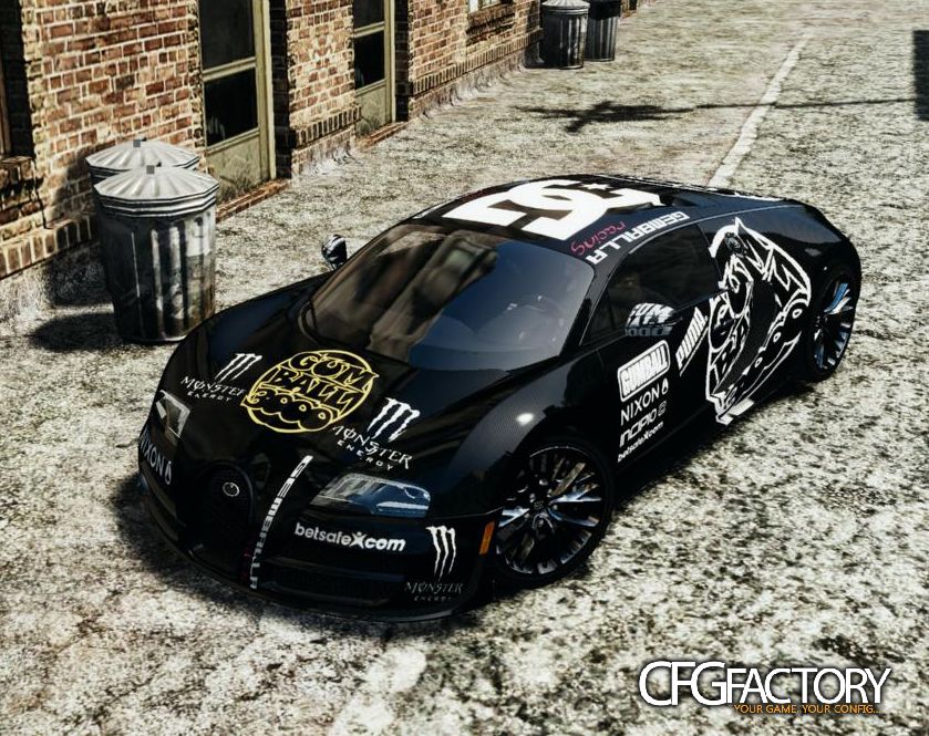 2011 Bugatti Veyron gumball 3000 paintjob