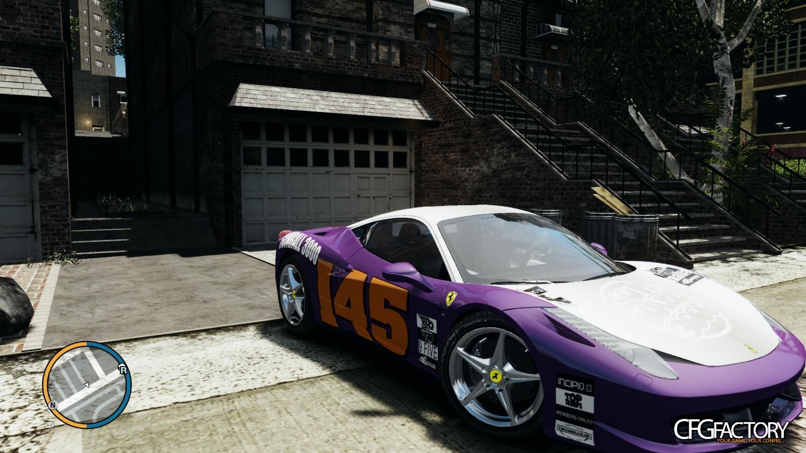 2010 Ferrari 458 gumball 3000 paintjob