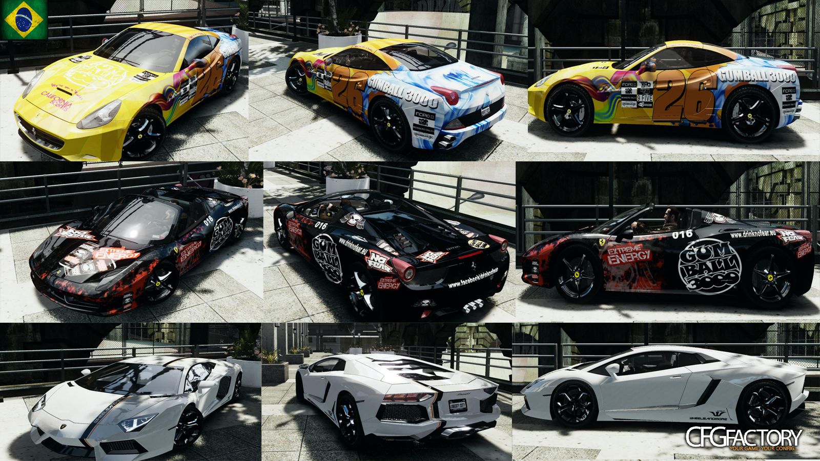Two Gumball 3000 (+ Lamborghini  wheelsandmore) Pa