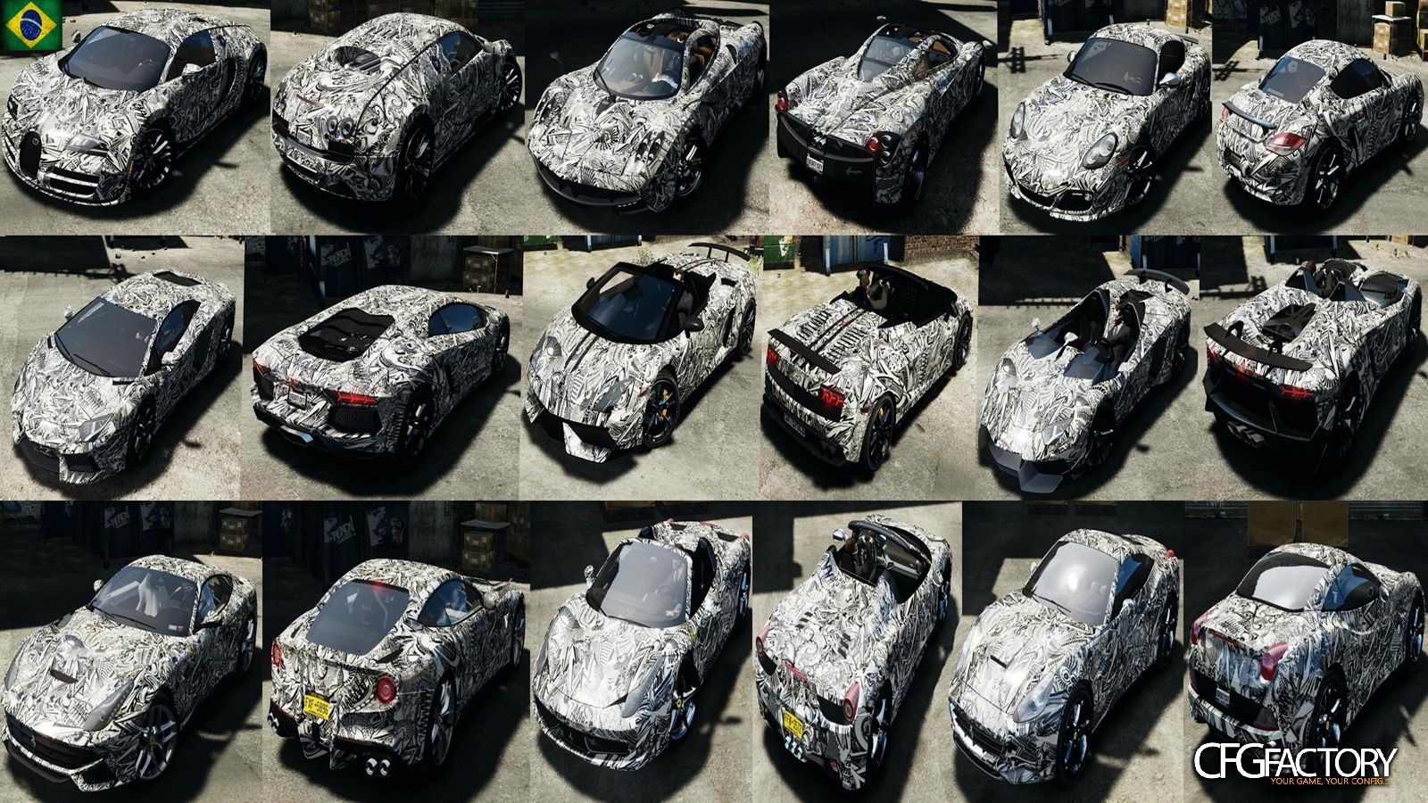 Sharpie Paintjob Compatible with various vehicles