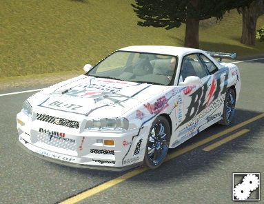 Nissan Skyline GT-R R34 Blitz Paintjob