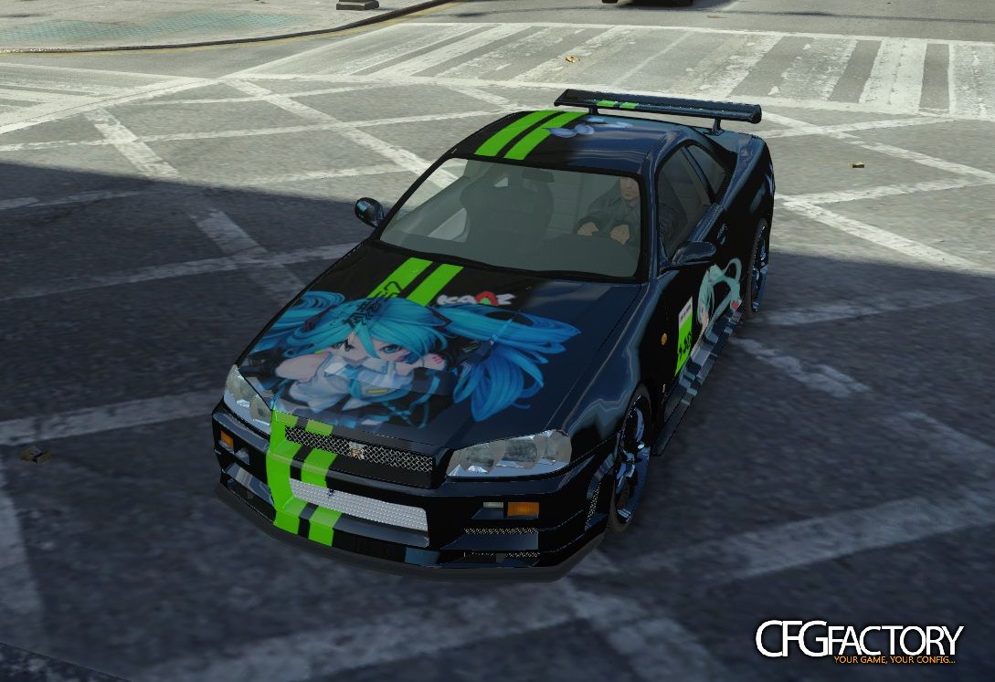 Nissan Skyline GT-R R34 Hatsune Miku Paintjob