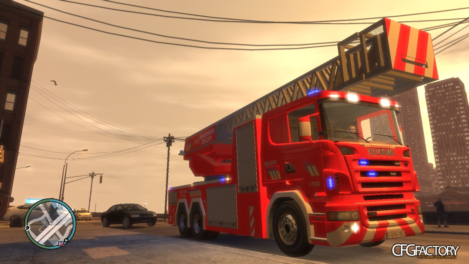 Belgian Scania Firetruck + Ladder