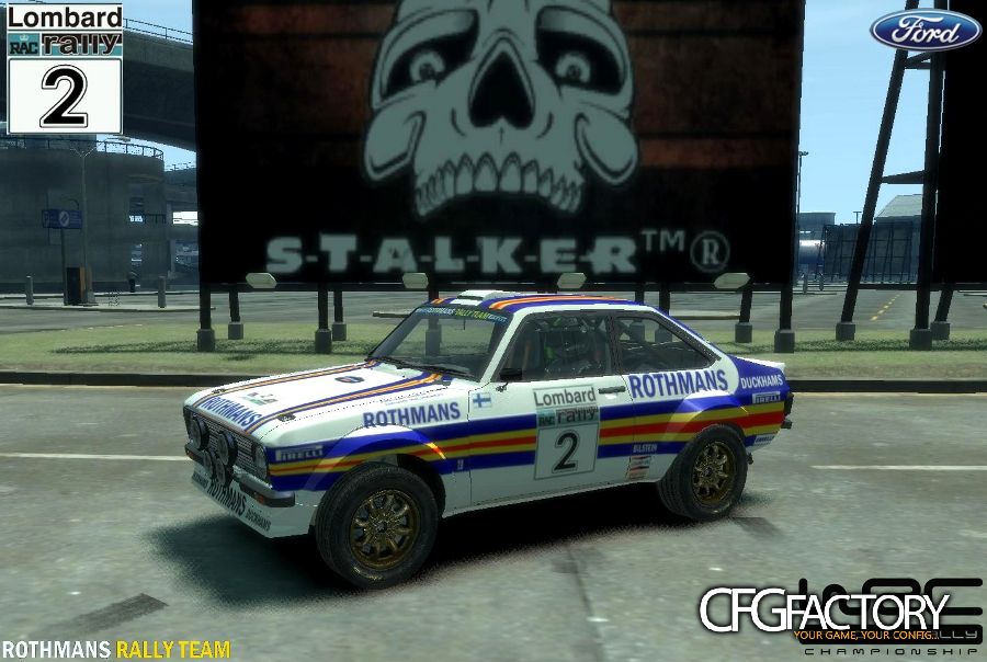 Rothmans Rally Team Paintjob For Escort Mk2