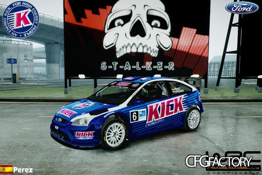 Ford Focus RS WRC Kick Energy Paintjob