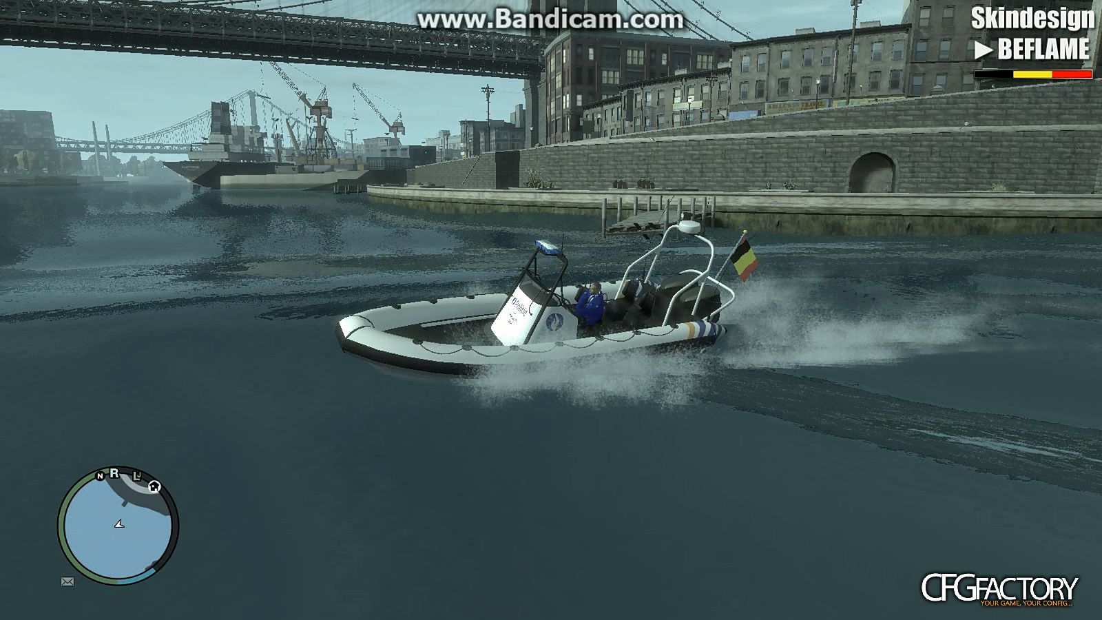 Belgian Police Boat - Dinghy - Havenpolitie Gent