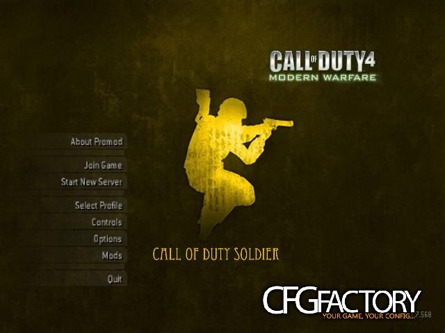 Call of Duty Soldier Menu Backround