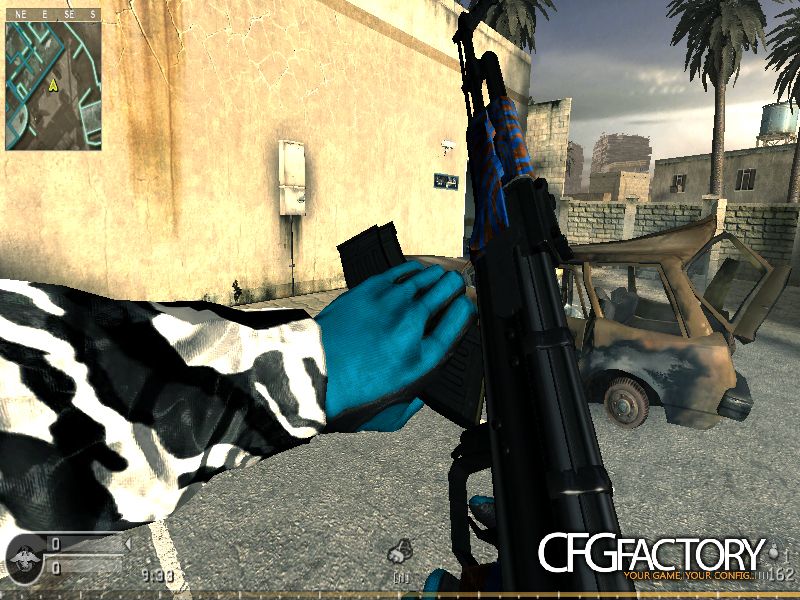 AK47 Blue Laminate Lines