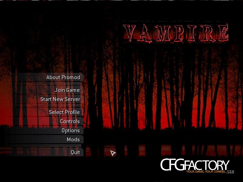 Vampire Menu Pack