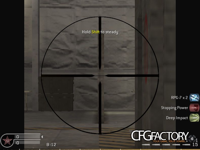 CoD AW MORS - M40A3 Scope Overlay