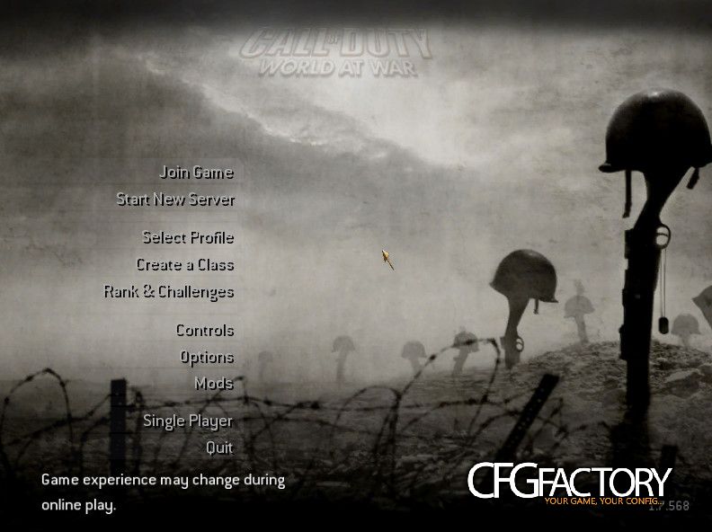 WaW Menu Background