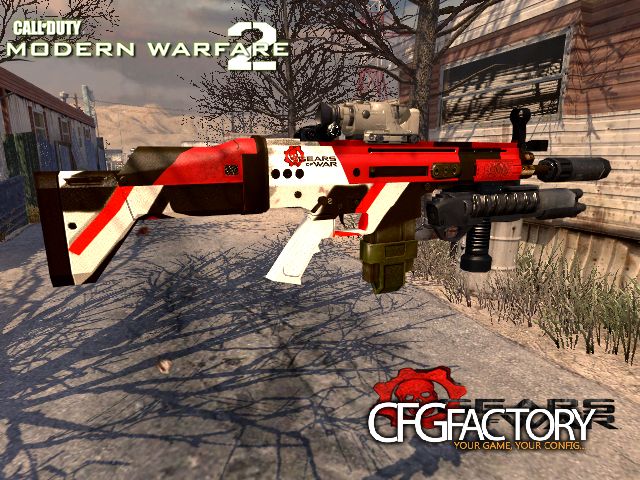 Modern Warfare 2 SCAR-H Skin Gears of War