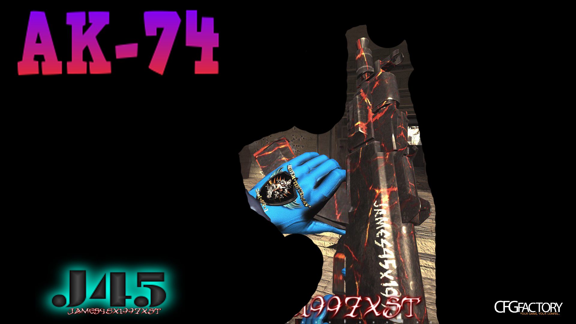 AK-74u En-Feu / James45x1997xST