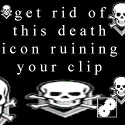 Invisible Death Skull Icon