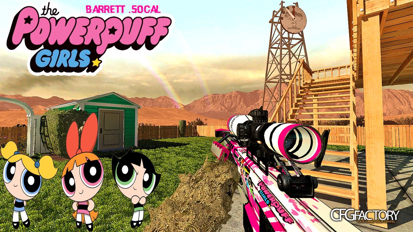COD:MW2 BARRETT_M82 SUPER POWERPUFF GIRLS