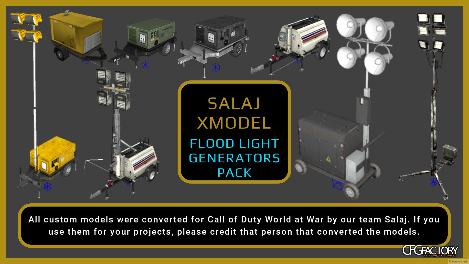 SALAJ - flood light generators pack