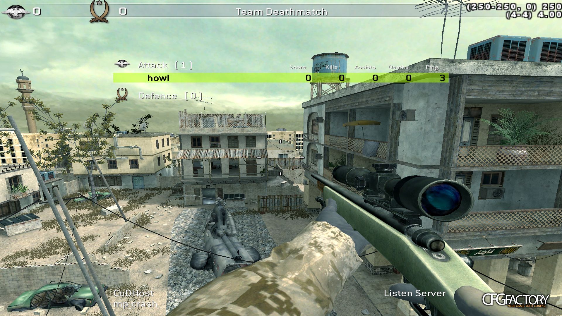 howl CoD4 CFG