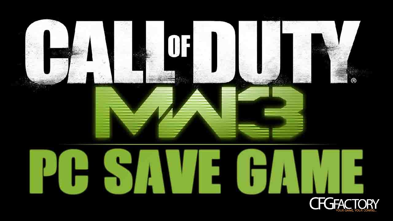 MW3 Single Player SaveGame 100%