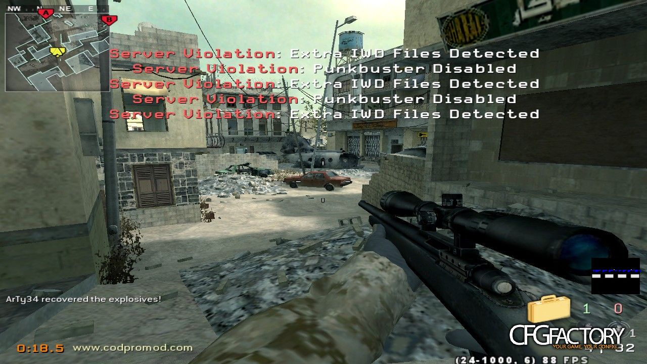 COD4 Server Violation FIX