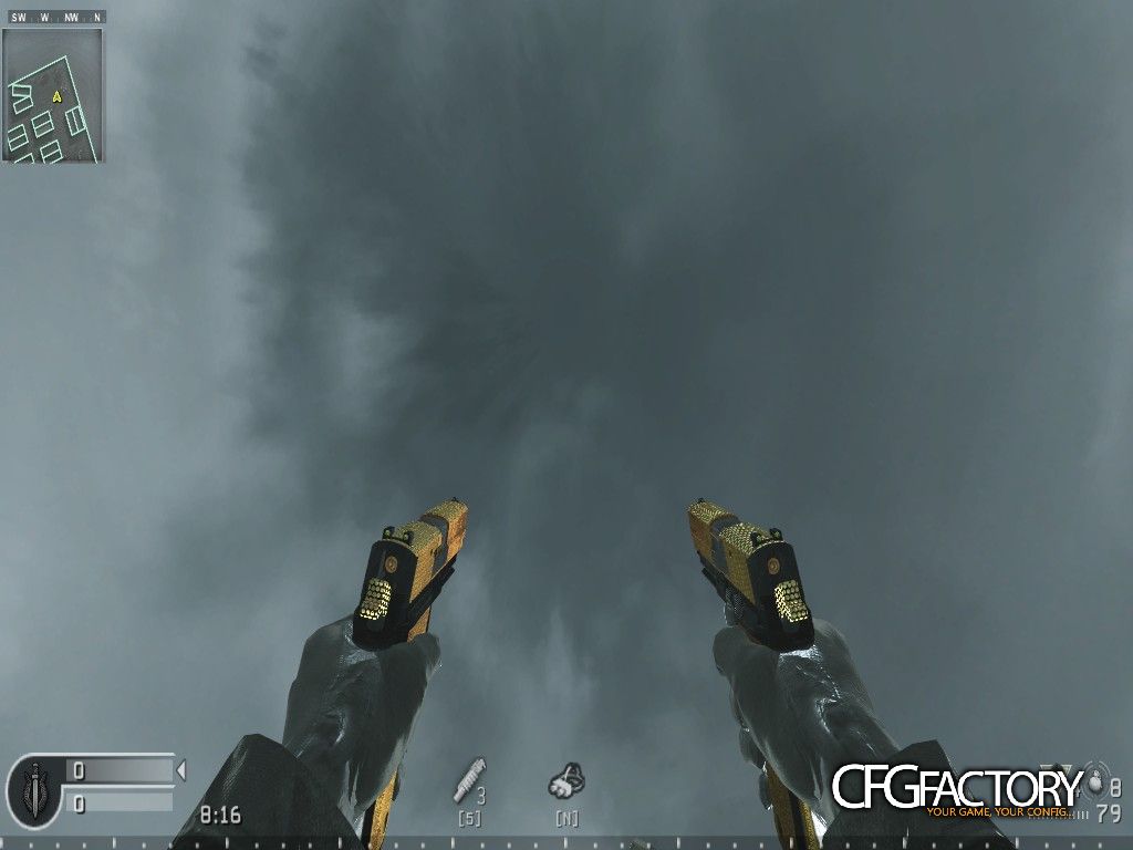 BLACK/ GOLD  P226 AKIMBO CAMO