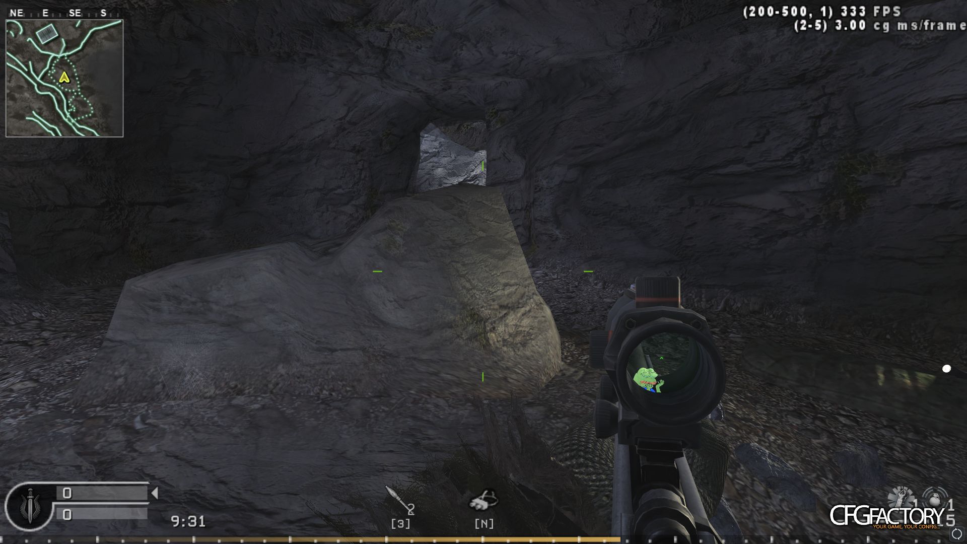 Thin Green Crosshair