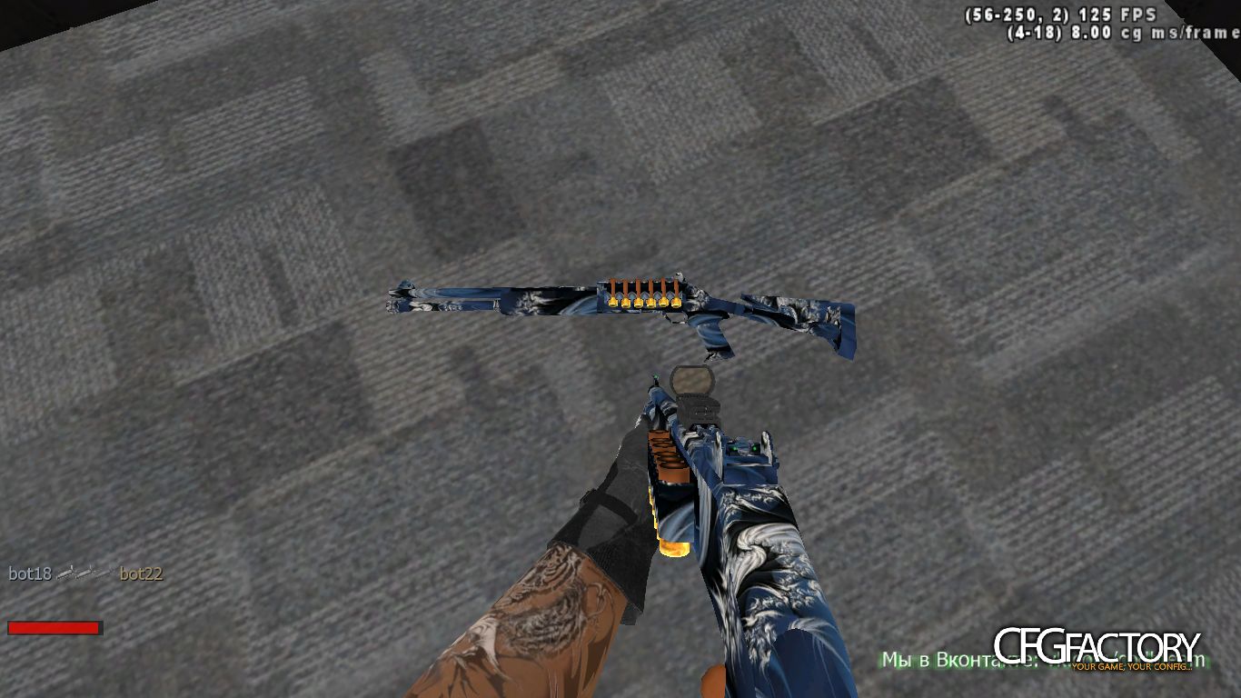 Skin for m1014 in the form of waves.