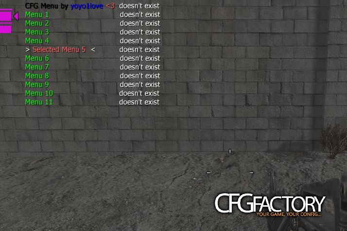 Visual .cfg menu (RAW)