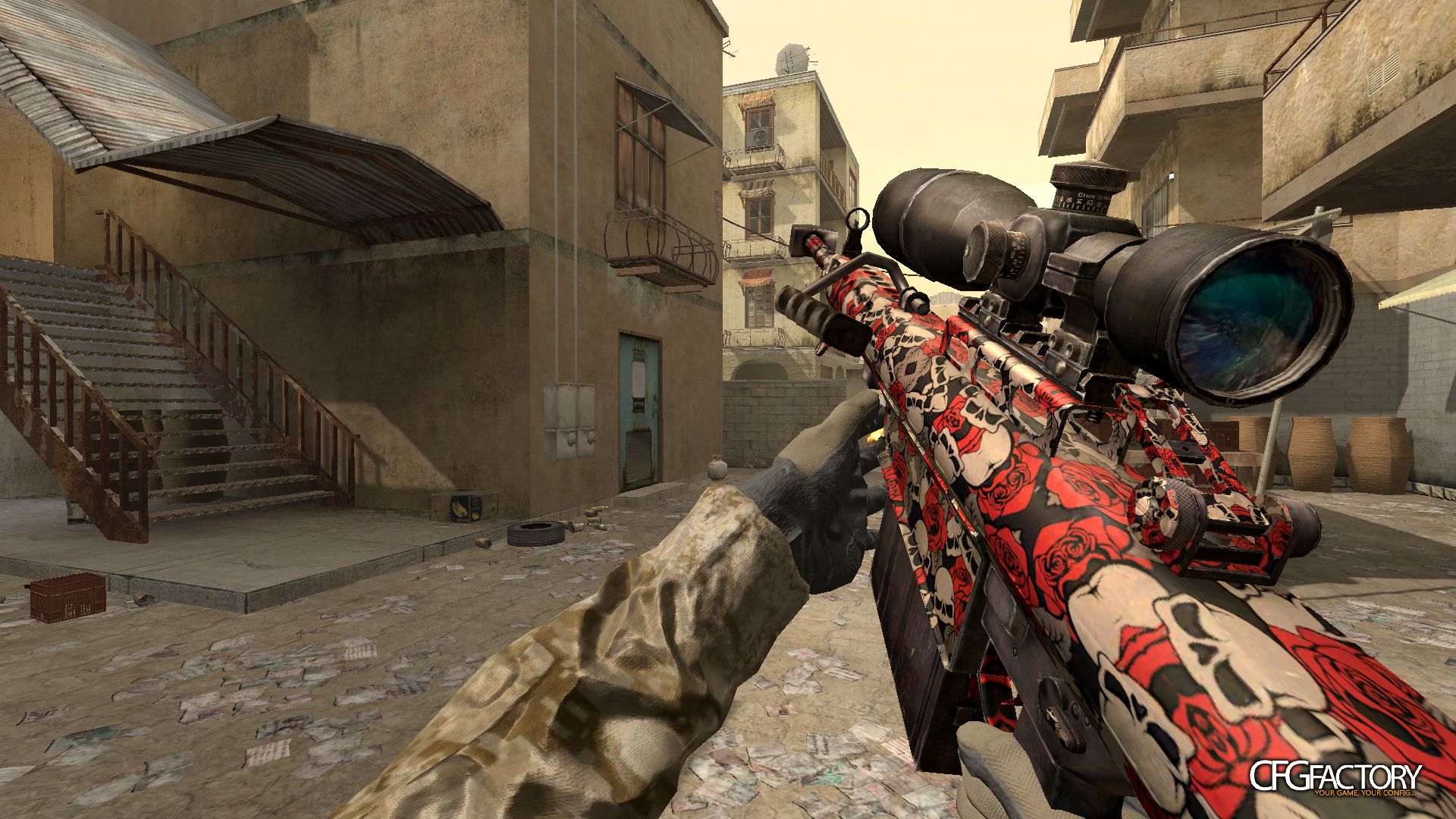 Skulls and Roses Barret.50
