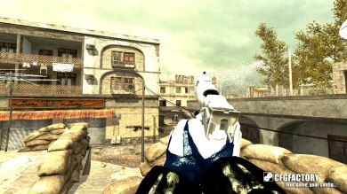 Blue&white gloves