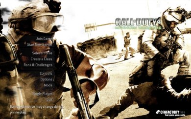 Quad's menu + music
