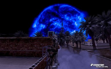 Blue specular sun