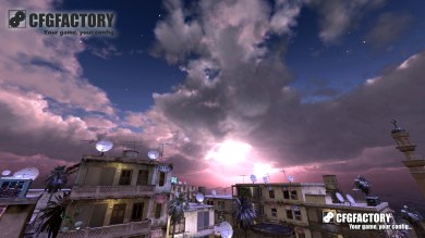 Night sky with big moon
