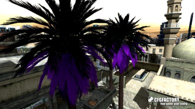 Violet/Black palms