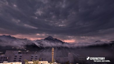 Sunset sky