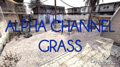 Alpha channel grass