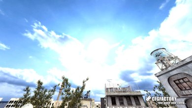 Blue real cloudy sky