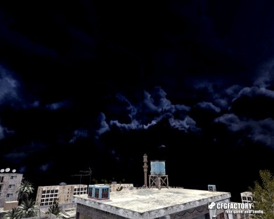 Dark night sky