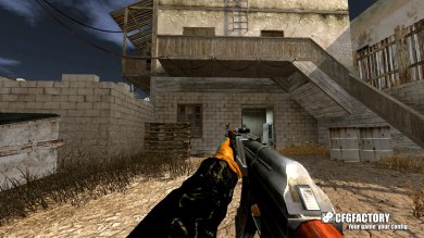 Orange Blue Gloves