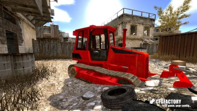 Red Bulldozer