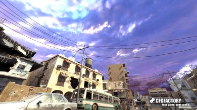 Purple gradient sky