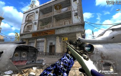 Blue Camo Gloves