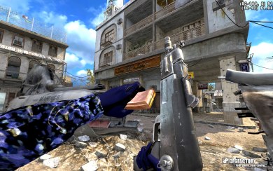 Blue Camo Gloves
