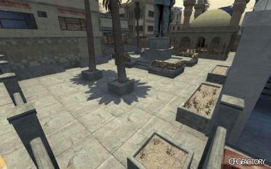 Concrete strike floor
