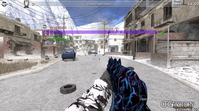 ak47, ak74u, p90, m40a3, m4, claymore and the cfg