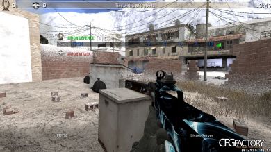 ak47, ak74u, p90, m40a3, m4, claymore and the cfg