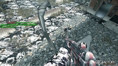 ak47, ak74u, p90, m40a3, m4, claymore and the cfg