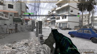 ak47, ak74u, p90, m40a3, m4, claymore and the cfg